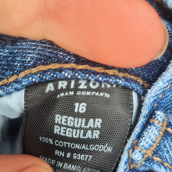 🍀3/15 Arizona Jean Company Stright Leg Blue Jeans - Picture 7 of 7